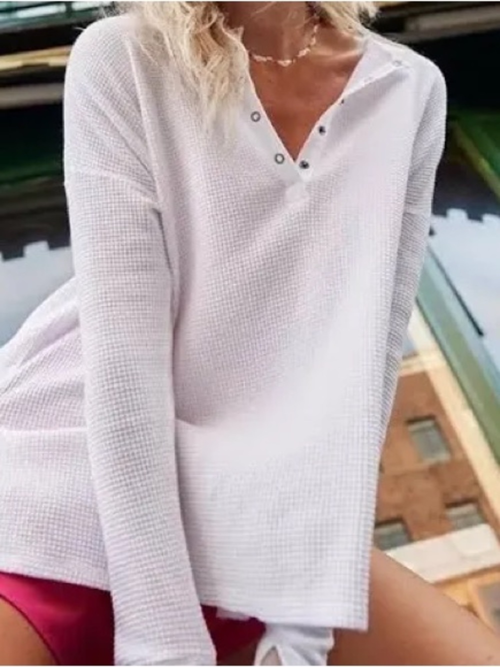 Aerie Offline Waffle Long Sleeve